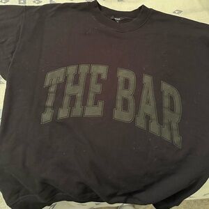 The Bar Black Short Sleeve Tee